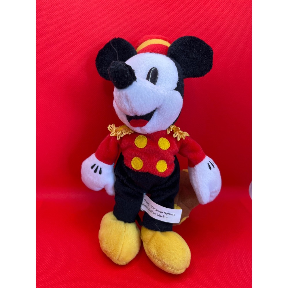Disney Coronado Springs Resort Bellhop Mickey Mouse Plush Walt Disney World 9"